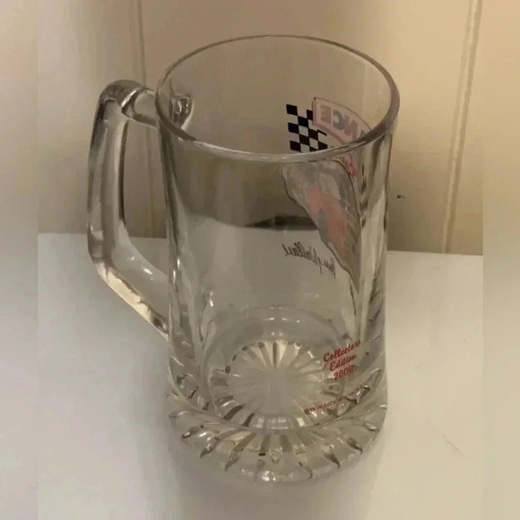 2000 VTG Lance Racing Snacks Glass Stein Mug Cup Kenny Wallace Collectible - Picture 3 of 4
